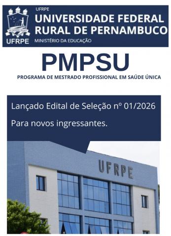 Edital; Seleção; Saúde Única; 2026.1